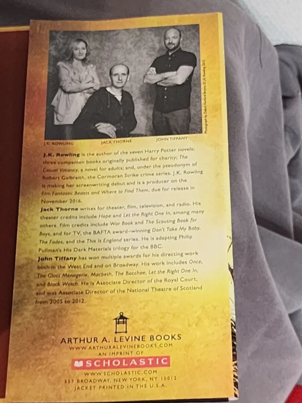 Harry Potter and the Cursed Child Parts One and Two Special Rehearsal Edition